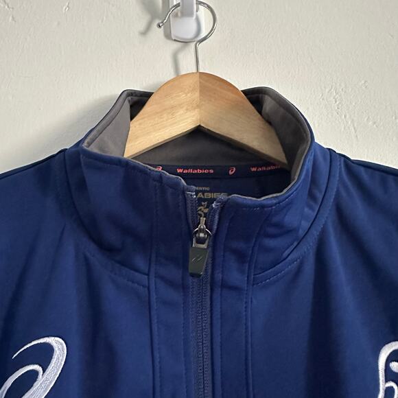 Asics Wallabies Australia Full Zip‎ Player Gear Jacket Rugby Women's Size Large - Picture 5 of 9